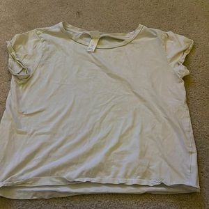 A very light green t-shirt